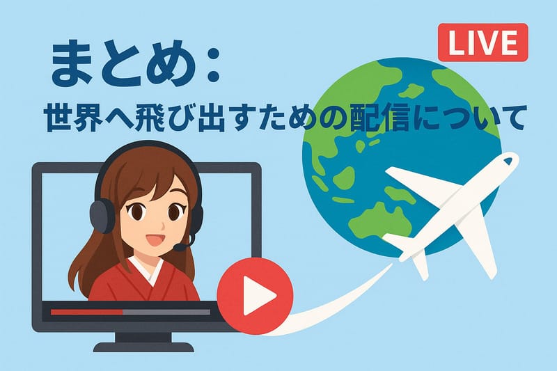 まとめ：世界へ飛び出すための配信について