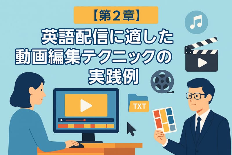 【第2章】英語配信に適した動画編集テクニックの実践例