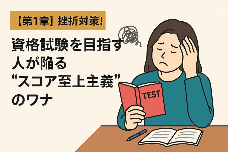 【第1章】挫折対策：資格学習の“スコア至上主義”を抜ける