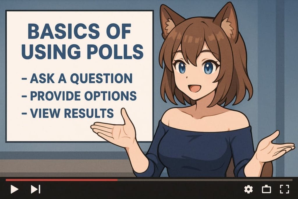 英語で配信するVtuberとPoll活用の基本