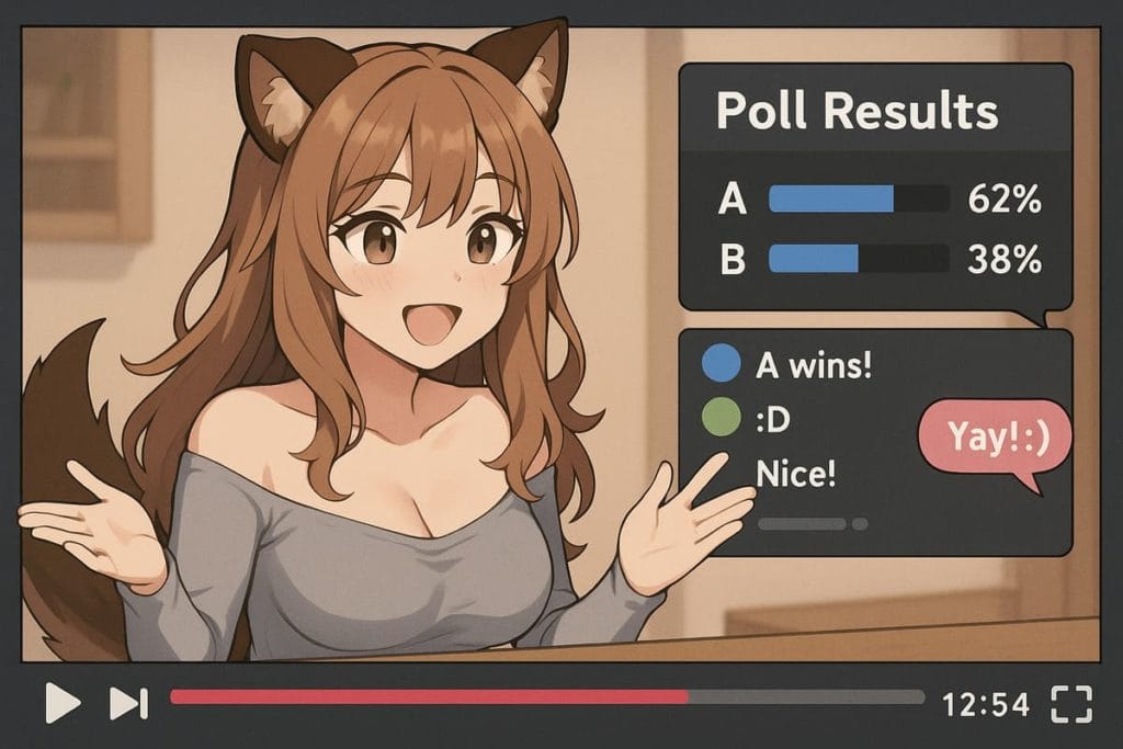 英語を用いたPollで広がるVtuberと視聴者の交流