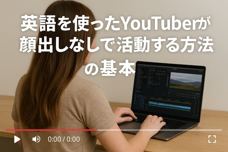 英語を使ったYouTuberが顔出しなしで活動する方法の基本