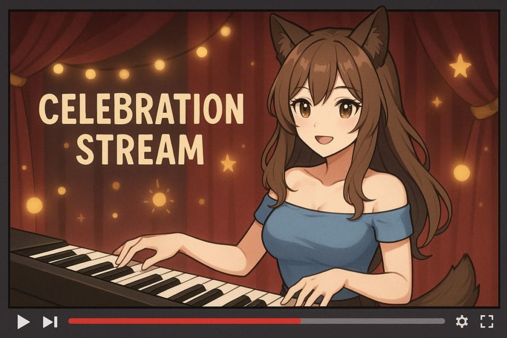 英語の演出で魅せるVtuber記念日配信の演出法