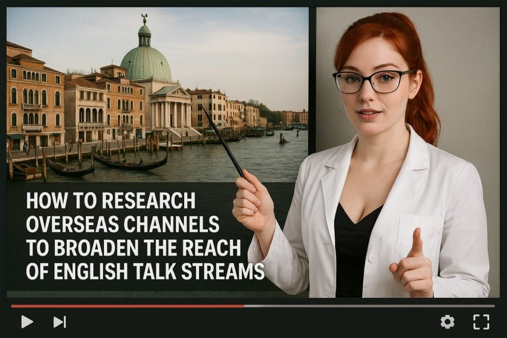 英語トーク配信の幅を広げるために海外チャンネルを研究するには？