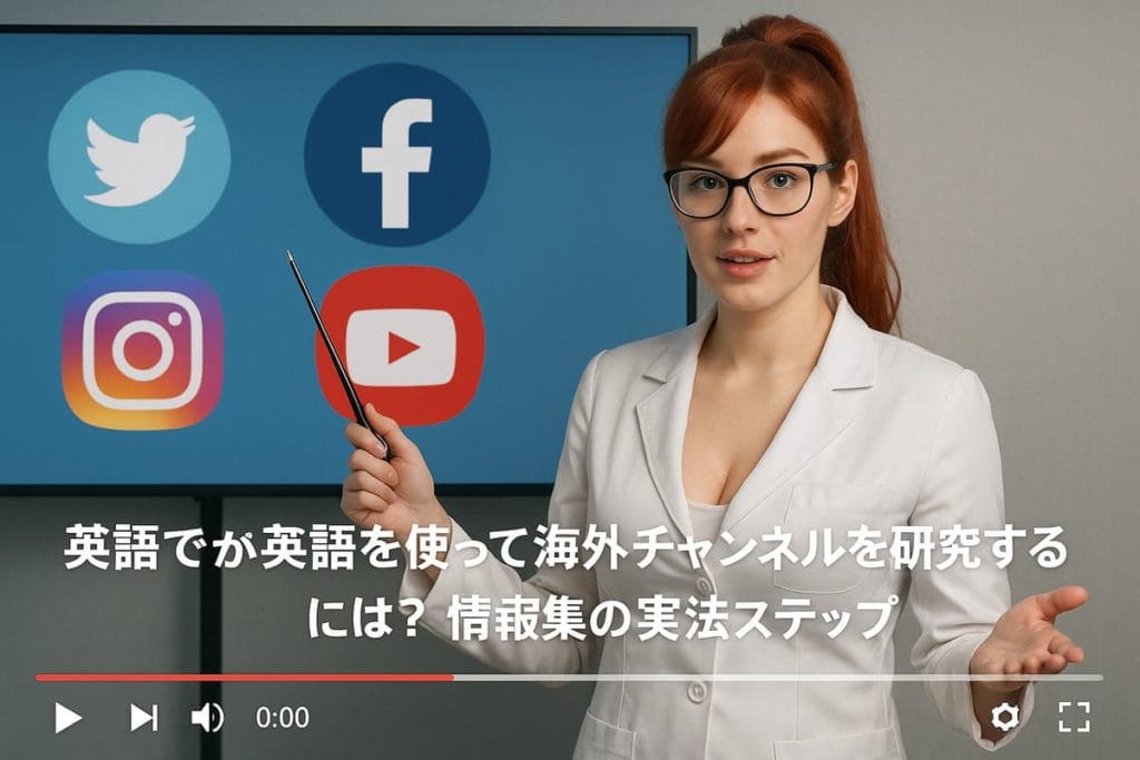 YouTuberが英語を使って海外チャンネルを研究するには？情報収集の工夫