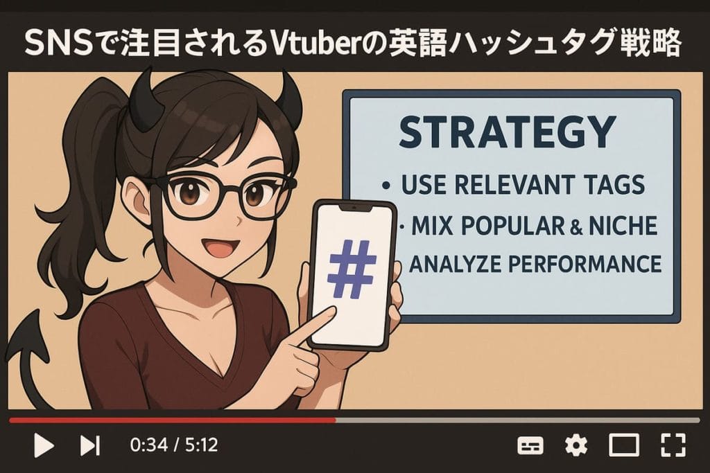 SNSで注目されるVtuberの英語ハッシュタグ戦略