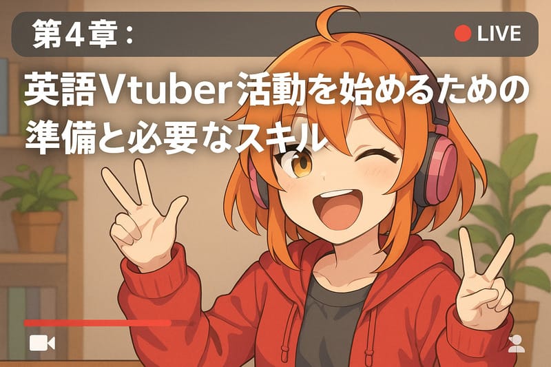 第4章：英語Vtuber活動を始めるための準備と必要なスキル