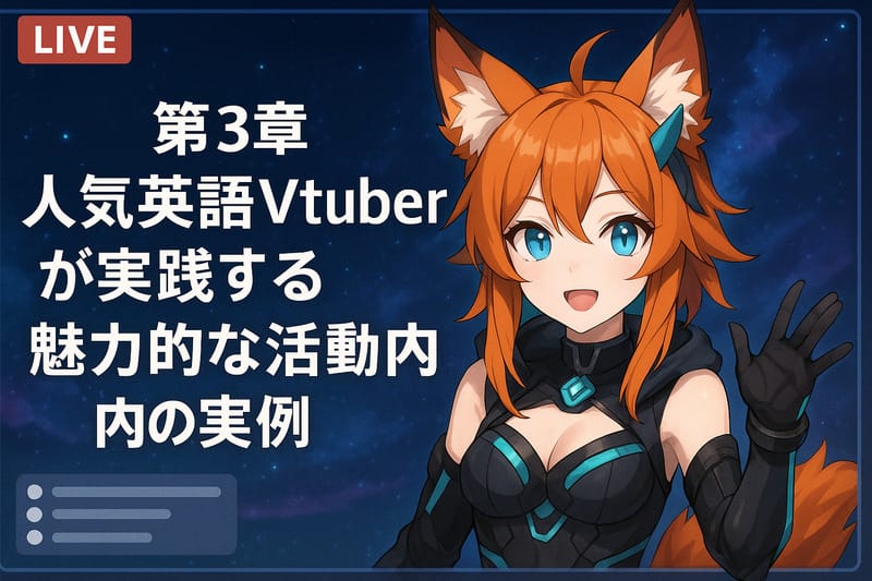 第3章：人気英語Vtuberが実践する魅力的な活動内容の実例