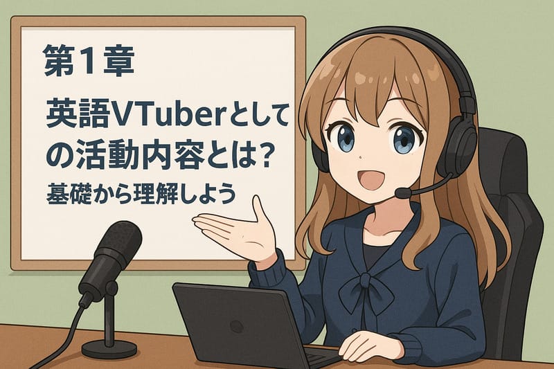 第1章：英語Vtuberとしての活動内容とは？基礎から理解しよう
