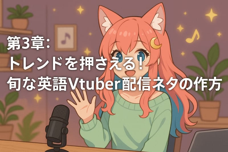 第3章：トレンドを押さえる！旬な英語Vtuber配信ネタの作り方