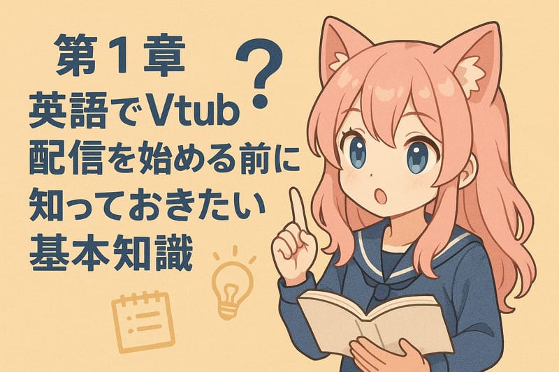 第1章：英語でVtuber配信を始める前に知っておきたい基本知識