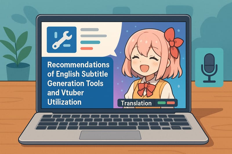 おすすめの英語字幕自動生成ツールとVtuber活用法