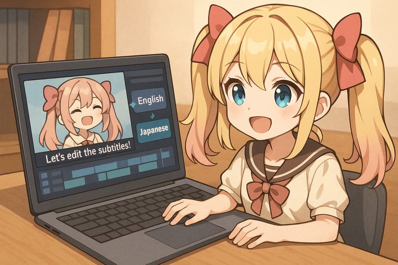 翻訳ツールを使った英語字幕編集とVtuber配信の最適化