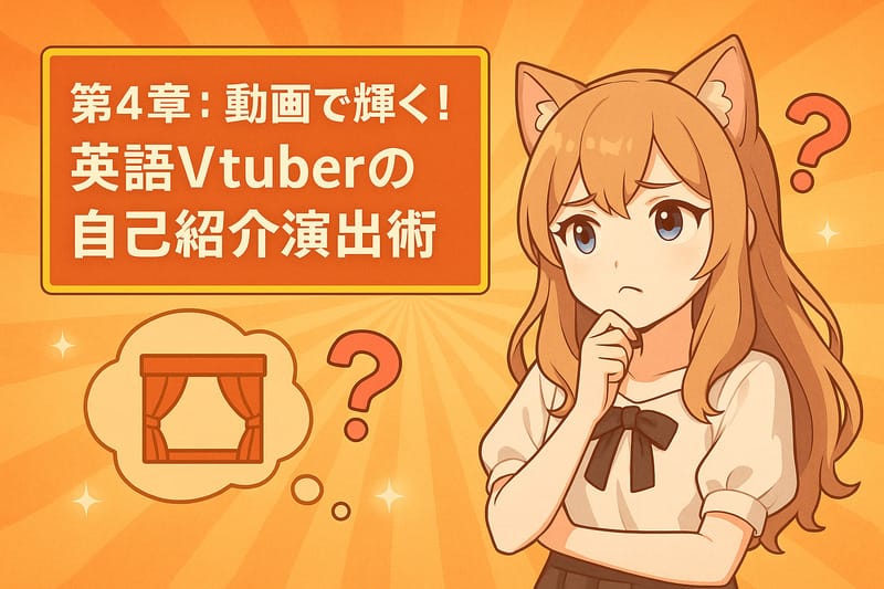第4章：動画で輝く！英語Vtuberの自己紹介演出術
