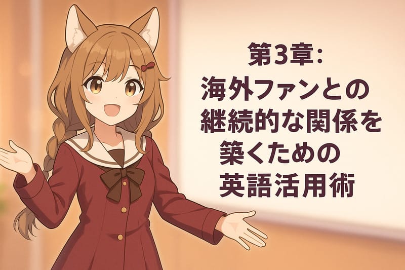 第3章：海外ファンとの継続的な関係を築くための英語活用術