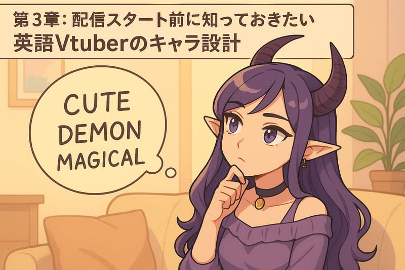 第3章：配信スタート前に知っておきたい英語Vtuberのキャラ設計