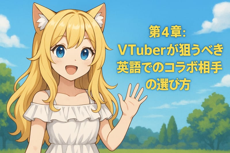 第4章：Vtuberが狙うべき英語でのコラボ相手の選び方