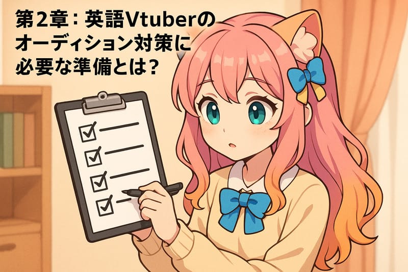 第2章：英語Vtuberのオーディション対策に必要な準備とは？