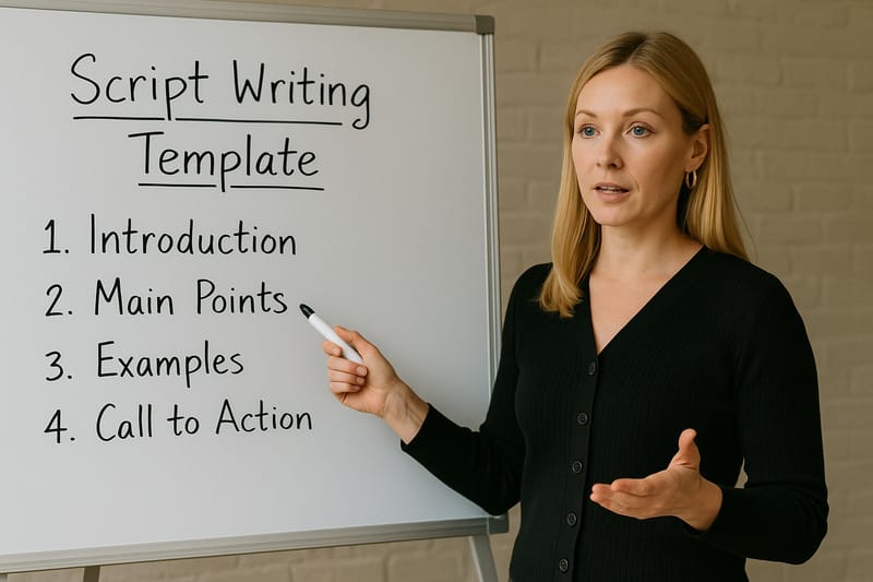初心者必見！英語YouTuber向けスクリプトの書き方テンプレート