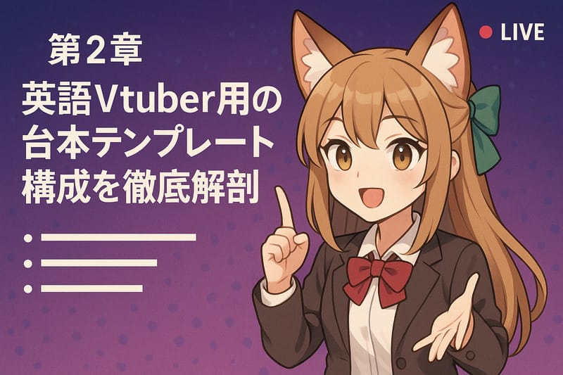 第2章：英語Vtuber用の台本テンプレート構成を徹底解剖