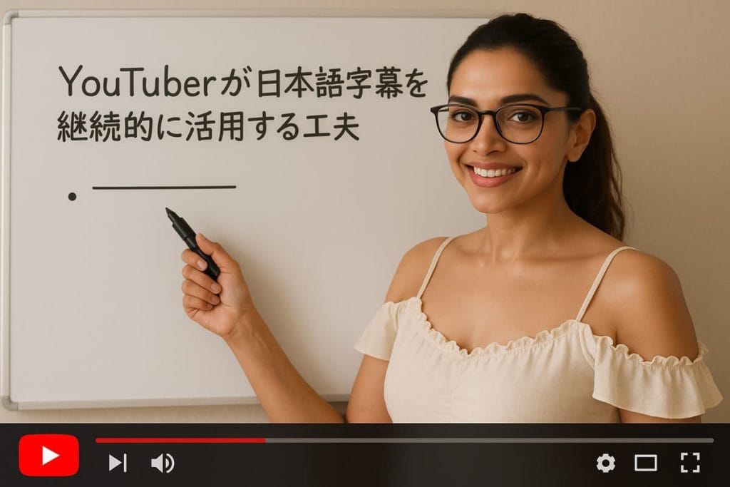 YouTuberが日本語字幕を継続的に活用する工夫