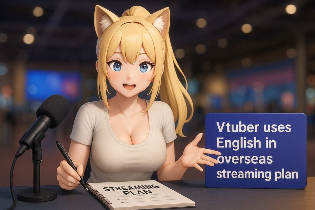 Vtuberが海外イベントで英語を生かす配信企画