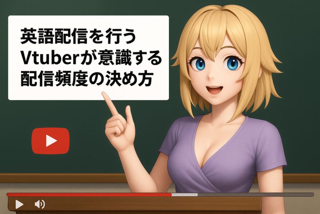 英語配信を行うVtuberが意識する配信頻度の決め方