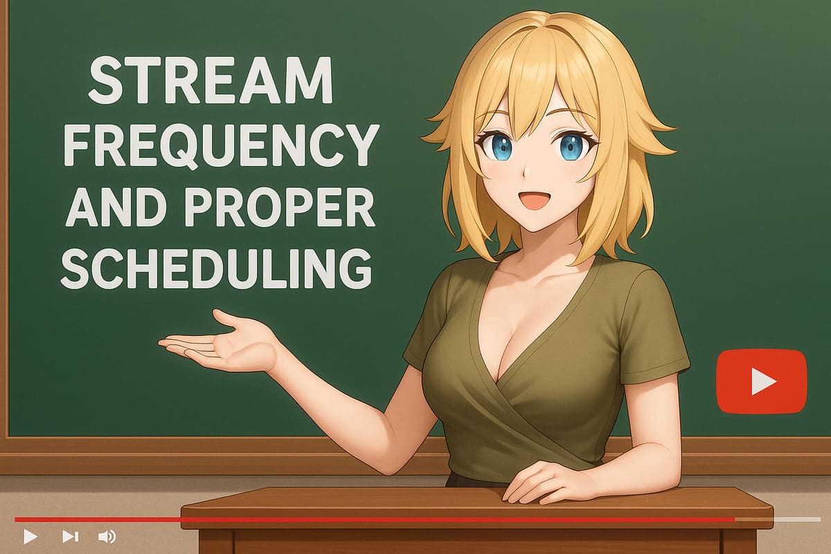 魅力的な英語で話すVtuberになるための配信頻度と適切なタイミングでのスケジューリング