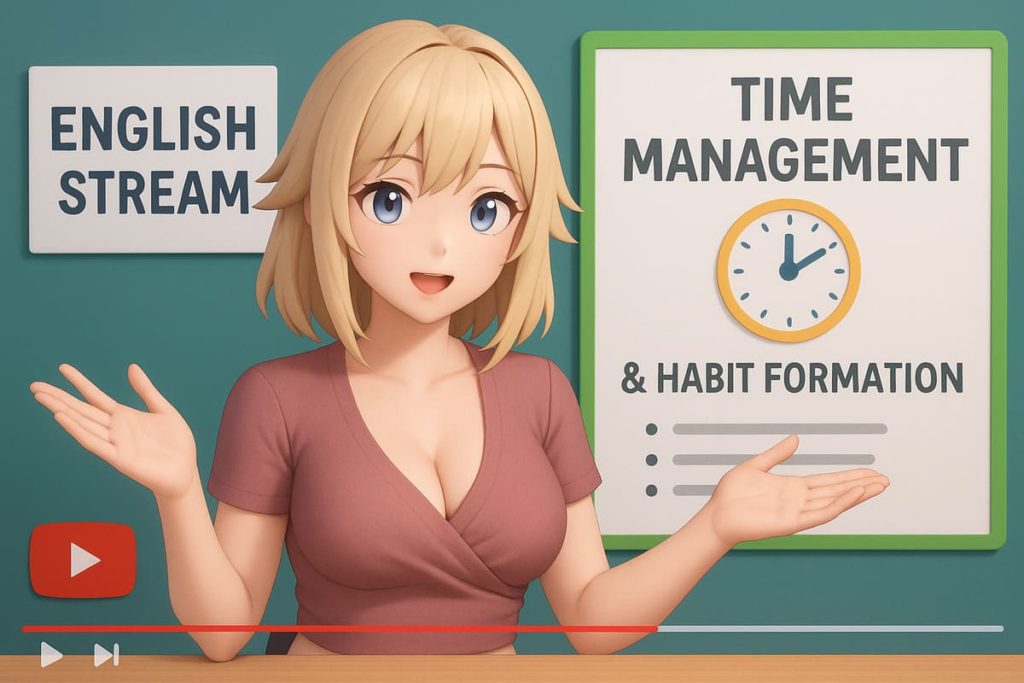 英語配信を行うVtuberの時間管理と習慣化