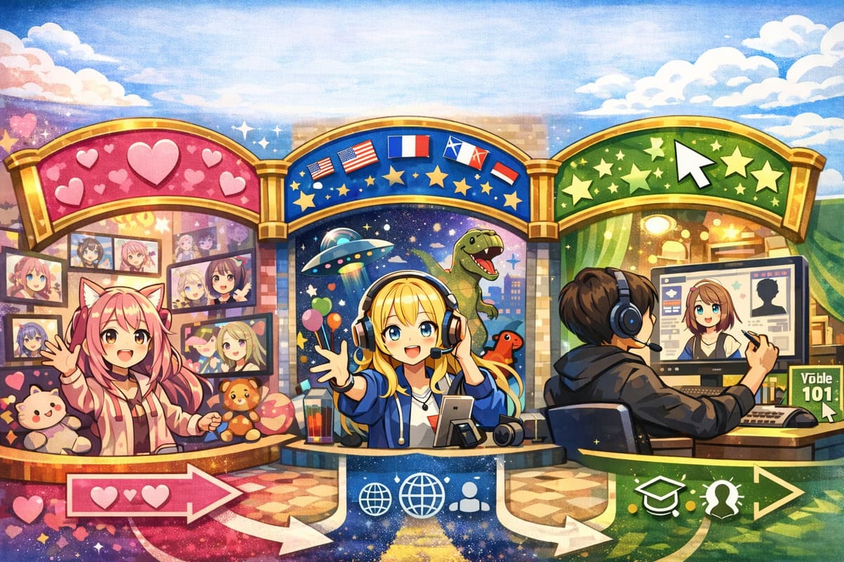 英語で輝くVTuberとYouTuber